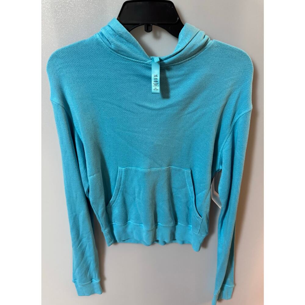SKIMS French Terry Modal Classic light weight Hoodie Cyan size XS (New) - Picture 5 of 7